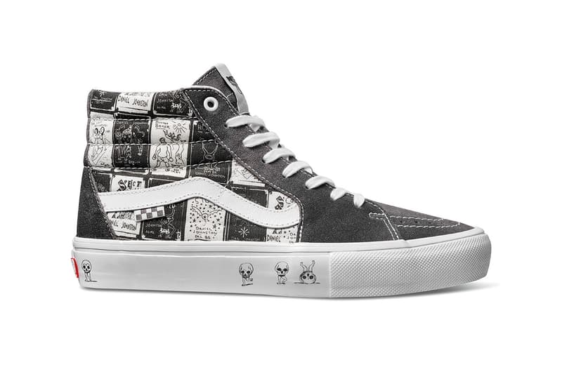 Vans Sk8 hi slip on authentic footwear collab checkerboard black white skull alien mental health awareness release info date price 