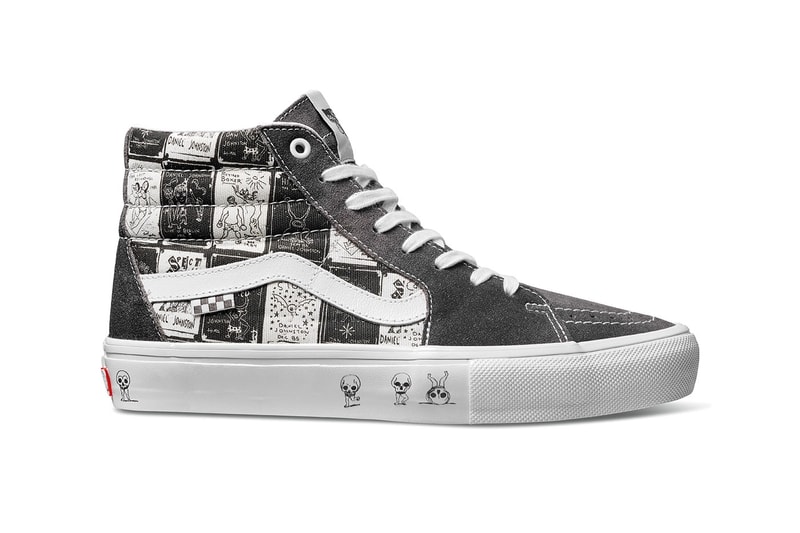 Vans Sk8 hi slip on authentic footwear collab checkerboard black white skull alien mental health awareness release info date price 