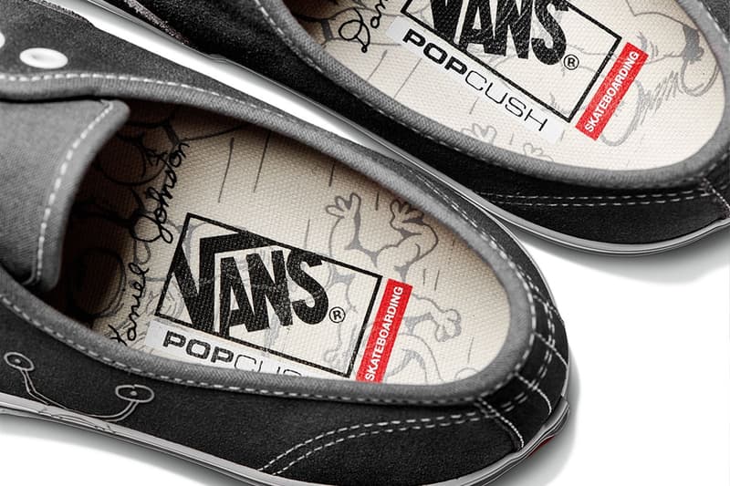 Vans Sk8 hi slip on authentic footwear collab checkerboard black white skull alien mental health awareness release info date price