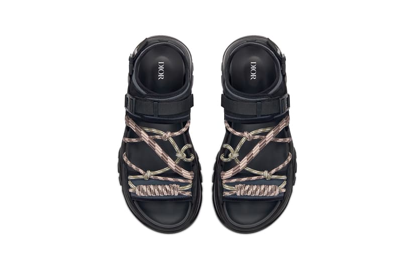 Dior Fall 2022 H-Town Sandal Black Tan Natural Hiking Footwear Designer Kim Jones Runway Release Information Thibo Denis