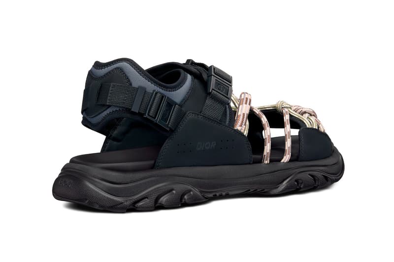 Dior Fall 2022 H-Town Sandal Black Tan Natural Hiking Footwear Designer Kim Jones Runway Release Information Thibo Denis