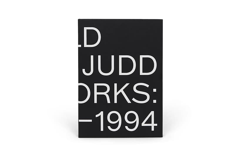 'Donald Judd: Artworks 1970-1994' David Zwirner Books