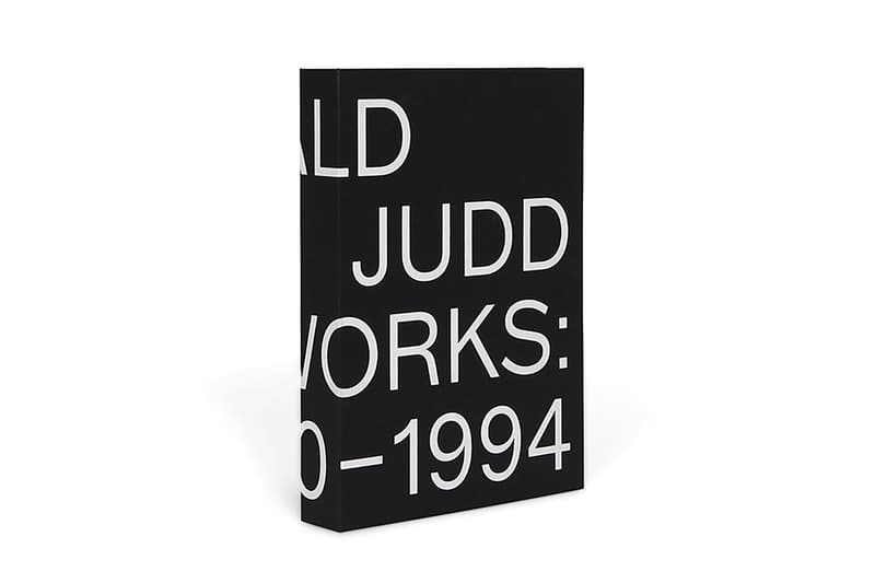 'Donald Judd: Artworks 1970-1994' David Zwirner Books