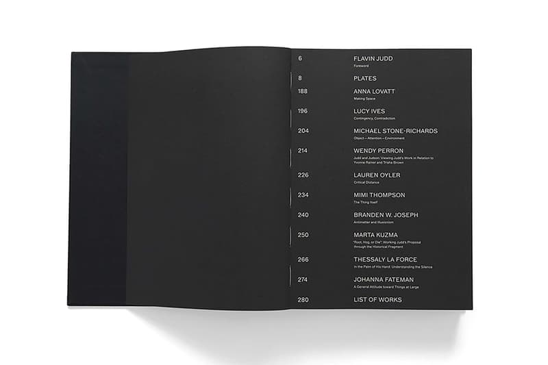'Donald Judd: Artworks 1970-1994' David Zwirner Books
