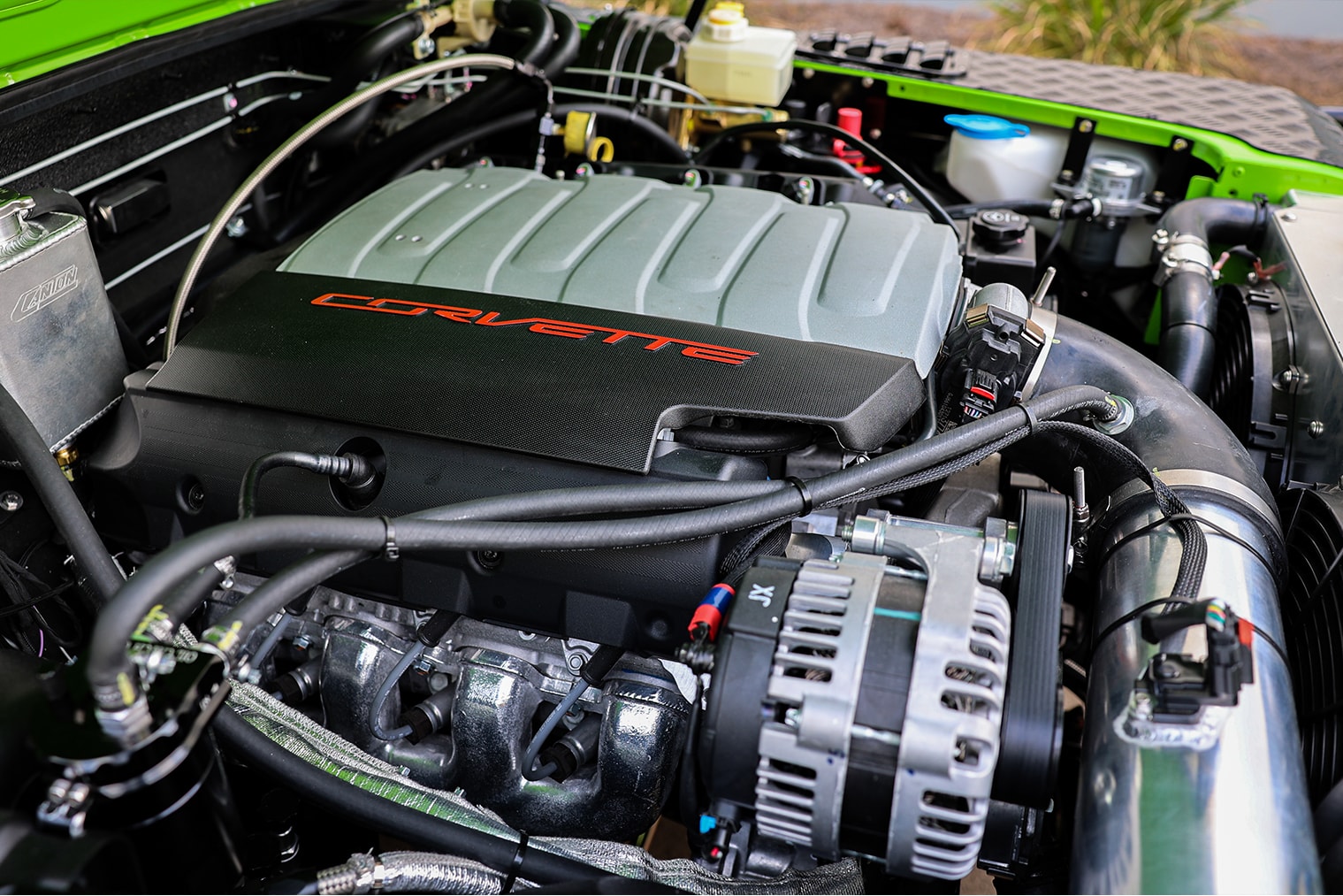 ECD Automotive Design Project Naw Corvette LT1 engine Defender 110 off-road SUV 