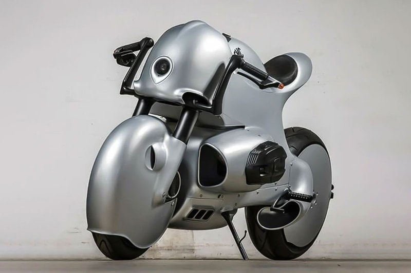 BMW R nineT FMC fabman creations motorbike aluminum body bike shell smooth silver custom images info wayne buys storm