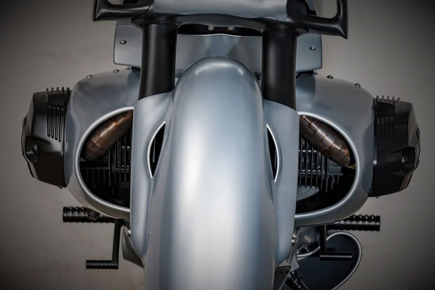 BMW R nineT FMC fabman creations motorbike aluminum body bike shell smooth silver custom images info wayne buys storm