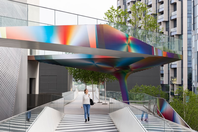 Felipe Pantone 'Quick Tide' Greenwich Peninsula Art