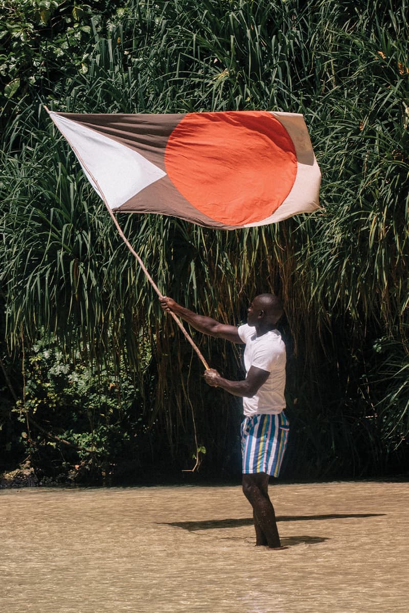 Folk x Damien Poulain "Everything Is Temporary" collaboration flags release information editorial Jamaica London Lake District