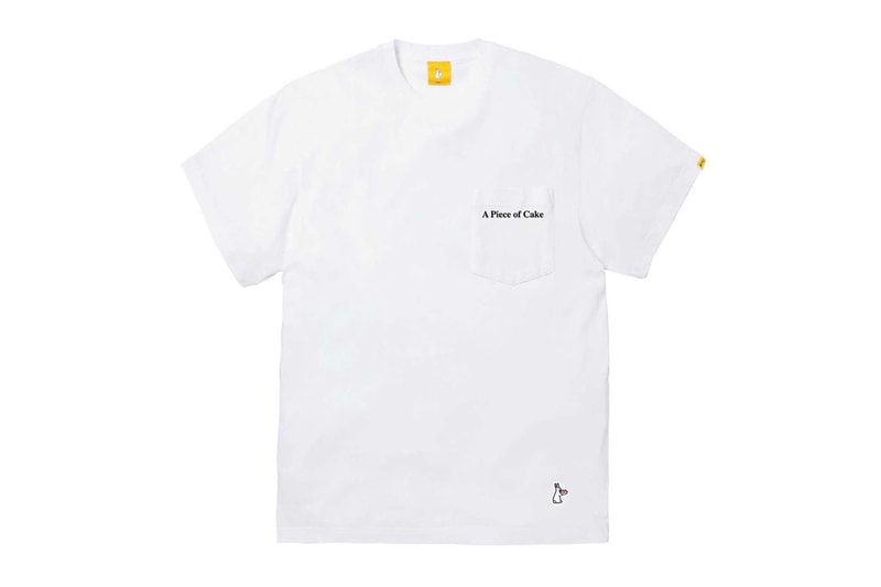 FR2 fxxking rabbits mona lisa cake smash graphic tee white a piece of cake yellow funny release info date price