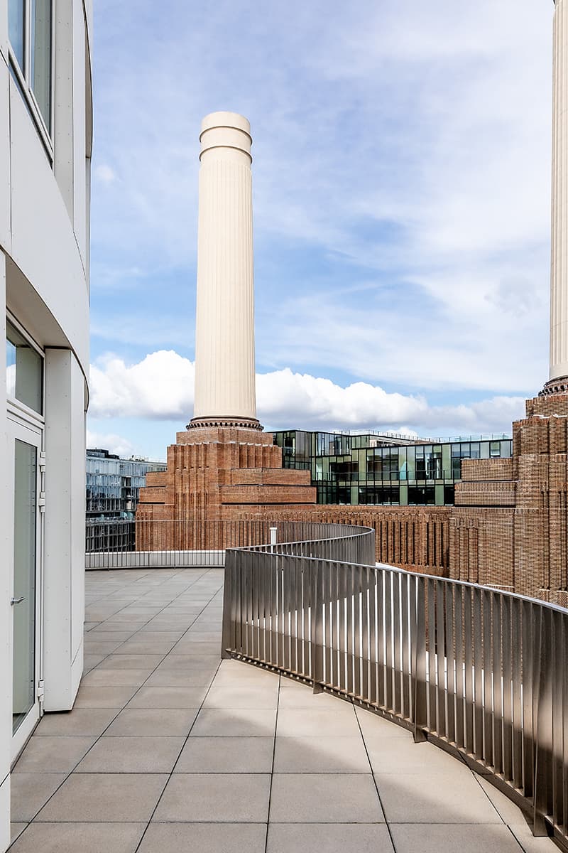 Frank Gehry’s First UK Residential Building Opens its Doors Prospect Place Battersea Power Station