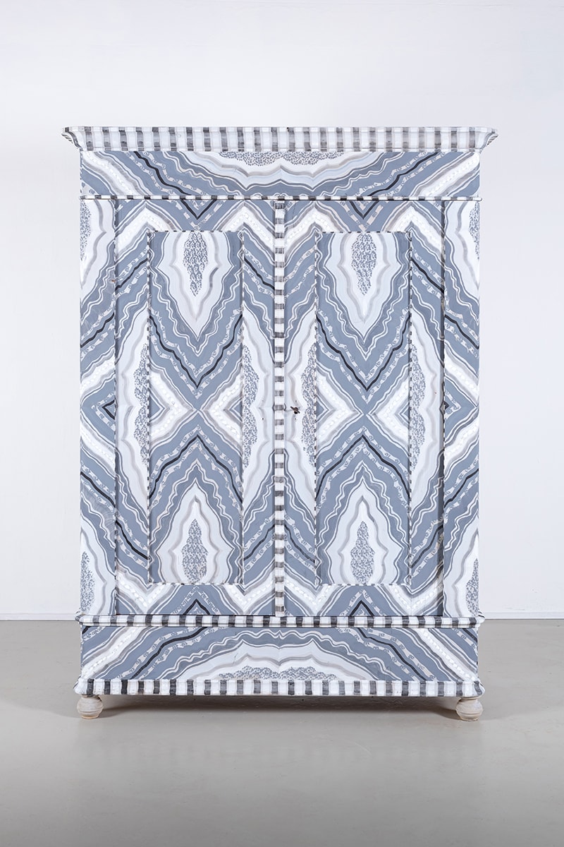 FreelingWaters Channels 70s Psychedelia for Hand-Painted Cabinet Collection
