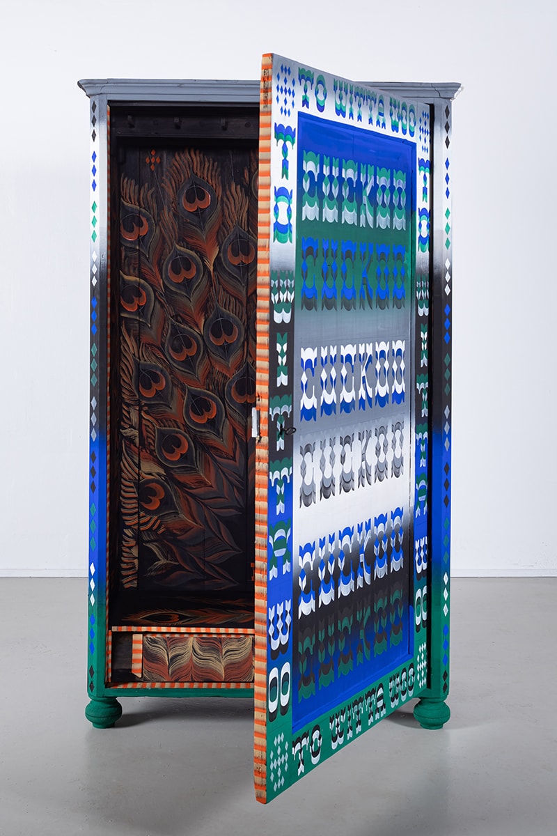 FreelingWaters Channels 70s Psychedelia for Hand-Painted Cabinet Collection