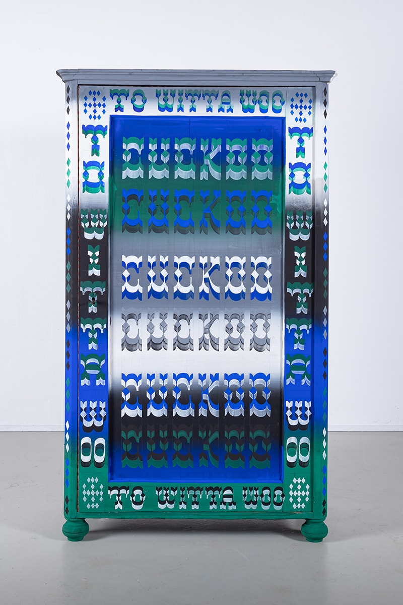 FreelingWaters Channels 70s Psychedelia for Hand-Painted Cabinet Collection