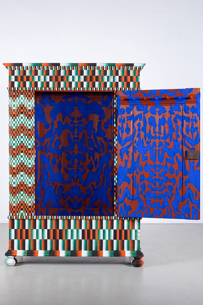FreelingWaters Channels 70s Psychedelia for Hand-Painted Cabinet Collection