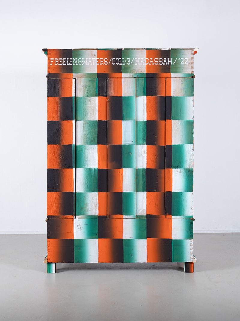 FreelingWaters Channels 70s Psychedelia for Hand-Painted Cabinet Collection