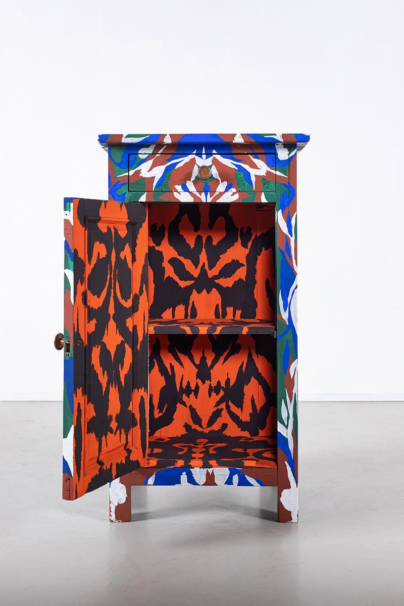FreelingWaters Channels 70s Psychedelia for Hand-Painted Cabinet Collection