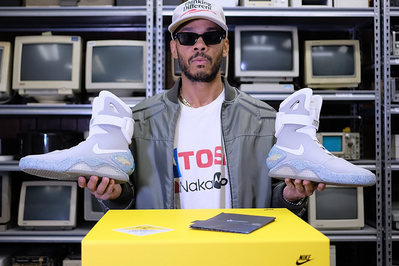 george robertson nike air mag sole mates interview think different back to the future 