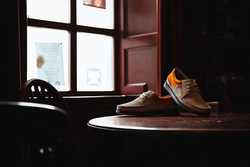 HANON x Anglozine x Padmore & Barnes M244 Higgins release information wallabees
