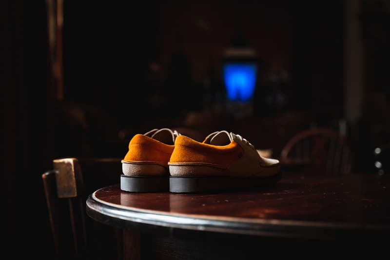 HANON x Anglozine x Padmore & Barnes M244 Higgins release information wallabees