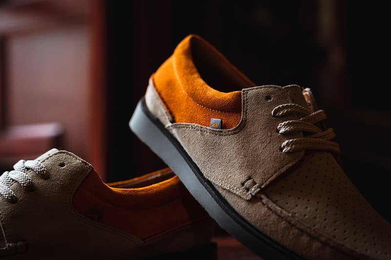 HANON x Anglozine x Padmore & Barnes M244 Higgins release information wallabees