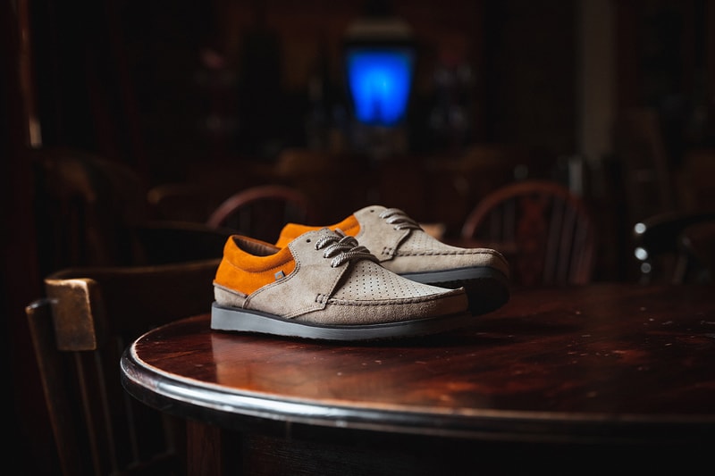 HANON x Anglozine x Padmore & Barnes M244 Higgins release information wallabees