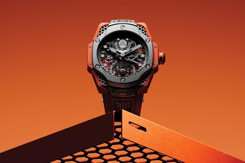 Hublot samuel ross Big Bang tourbillon 45mm info rubber sporty honeycomb titanium luxury watches 