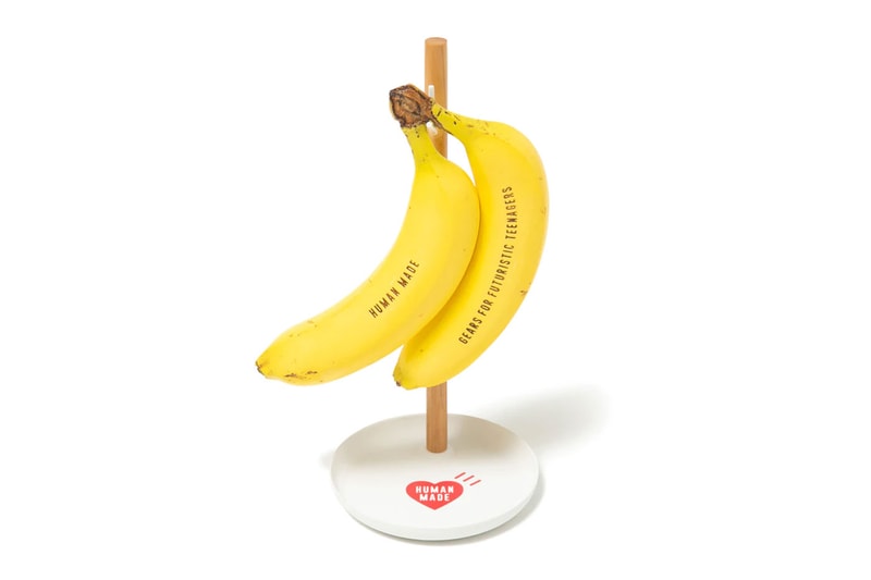 Human Made houseware capsule collection banana tissue trash can dispenser bin box towels slippers bathroom measuring spoon release info date price 