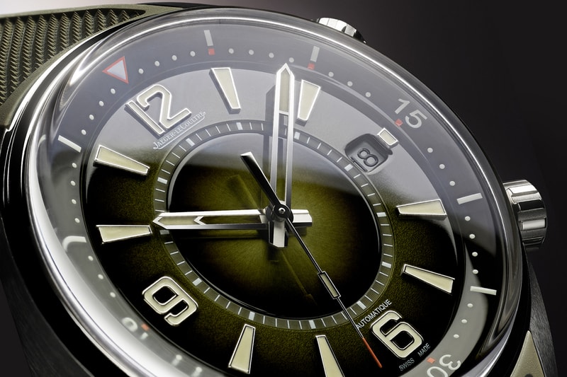 Jaeger-LeCoultre Pairs Mix of Metal Finishes With Rich Green Gradient Dial