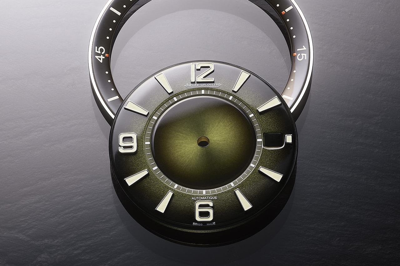 Jaeger-LeCoultre Pairs Mix of Metal Finishes With Rich Green Gradient Dial