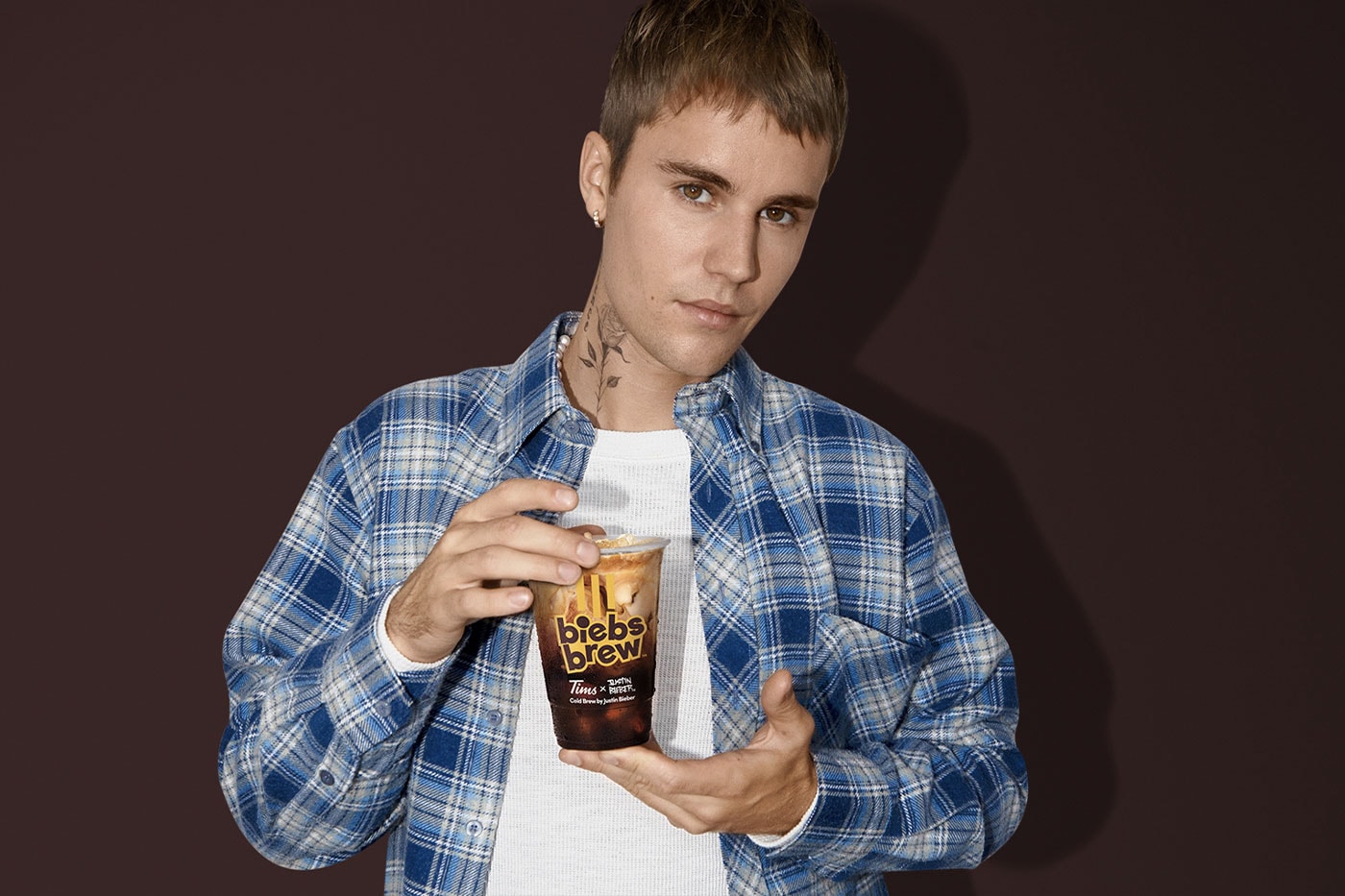 Justin Bieber and Tim Hortons to Launch Biebs Brew french vanilla cold brew coffee timbiebs timbits birthday cake waffle chocolate white fudge sour cream chocolate chip 