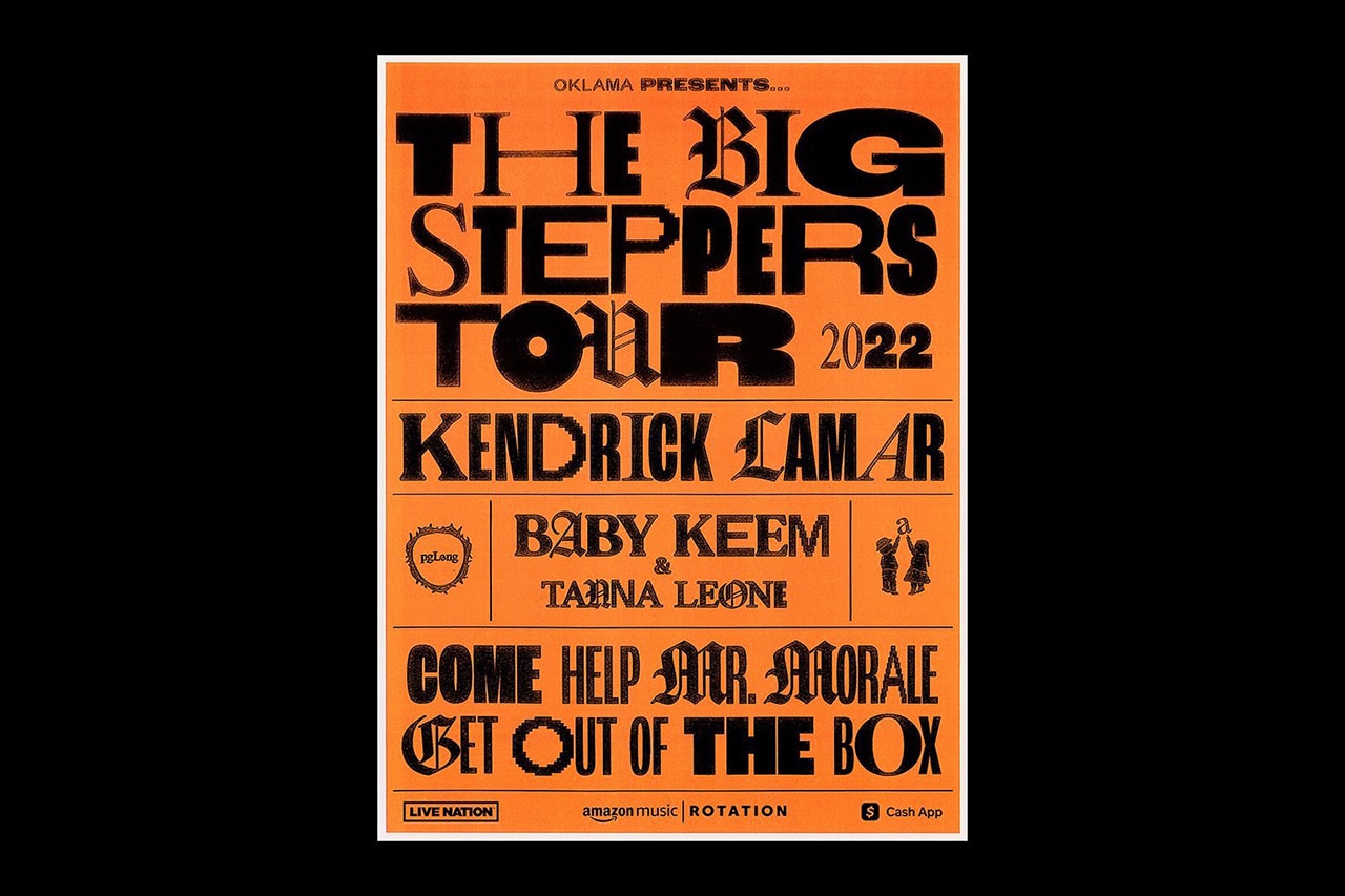 kendrick lamar the big steppers tour baby keem tanna leone dates release info dates tickets 