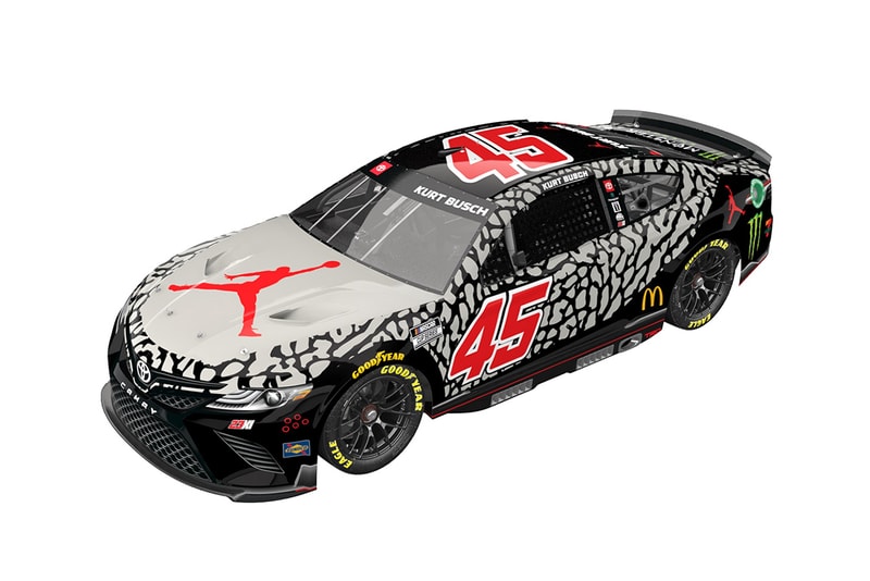 Kurt Busch air jordan 3 black cement 3 car photos info kansas speedway AdventHealth 400