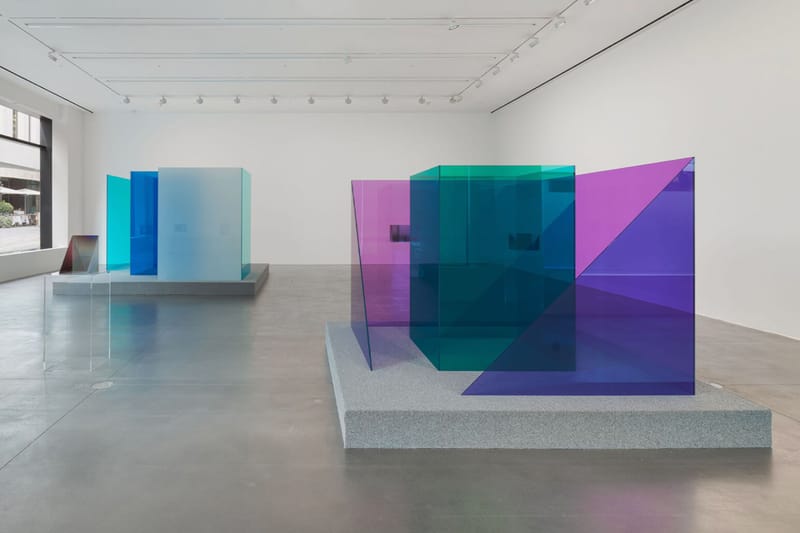 Larry Bell Presents a New Set of Glass Sculptures at Hauser & Wirth