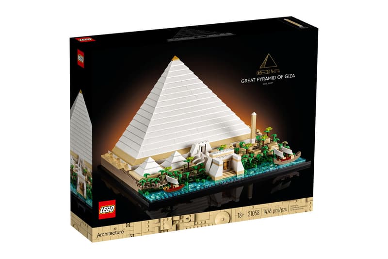 LEGO Architecture egyptian pyramid of giza 1476 blocks  seven wonders of the ancient world main tunnels chambers nile obelisk sphinx  release info date price 