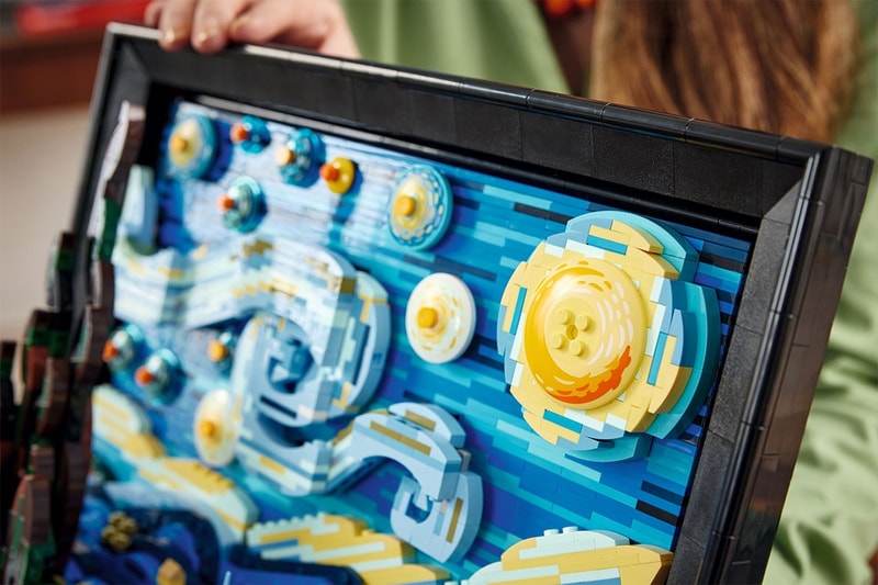 Lego ideas starry night set piece vincent van gogh painting block truman cheng museum of modern art design store new york release info date price