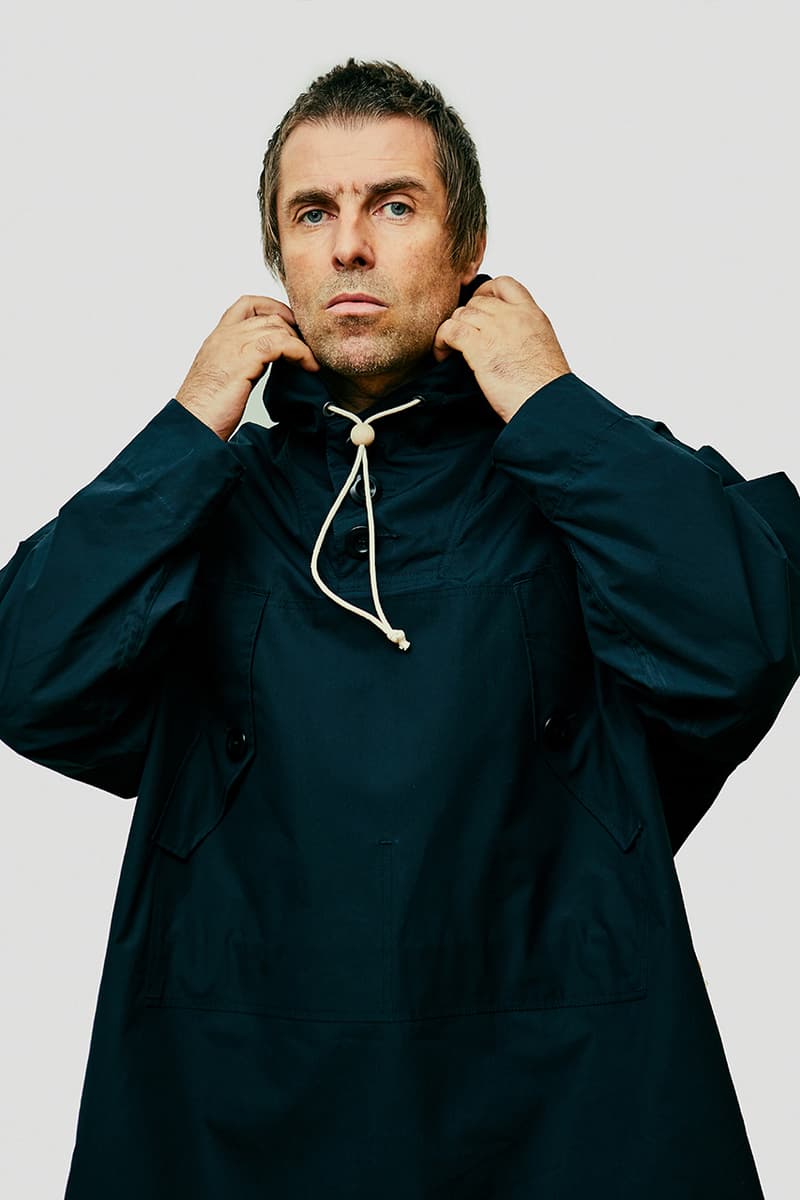 liam gallagher oasis snow peak barbour cp company nigel cabourn cmon you know album selfridges details