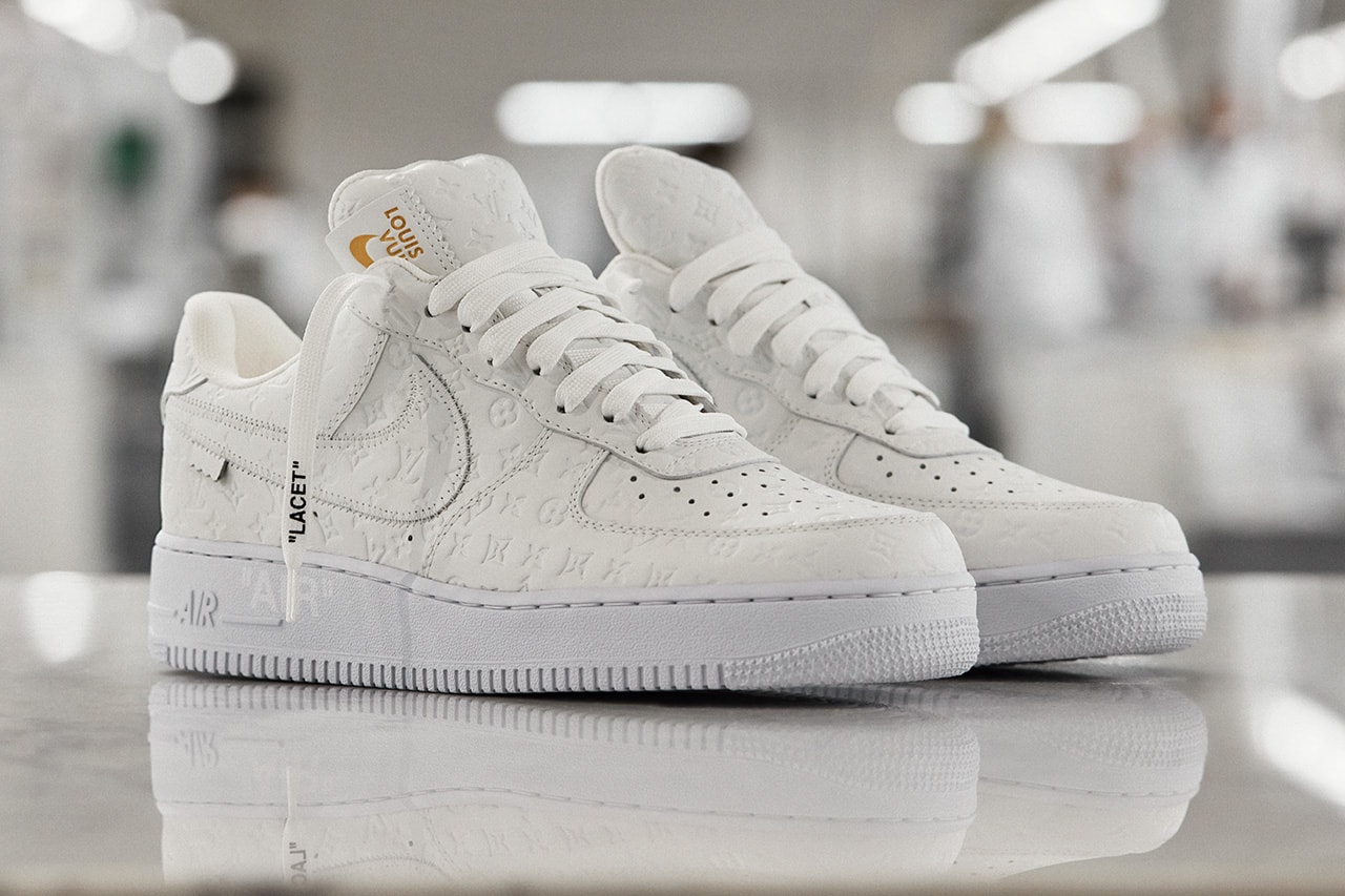louis vuitton nike air force 1 low release date info store list buying guide photos price new york city 9 colorways exhibition 