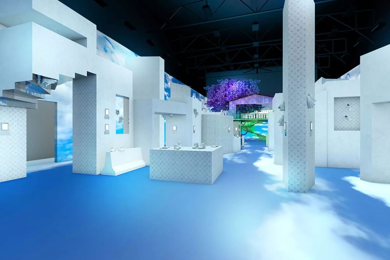 Louis Vuitton Opens an Exhibit for Virgil Abloh's Nike Air Force 1 Collaboration nike af1 new york city nyc