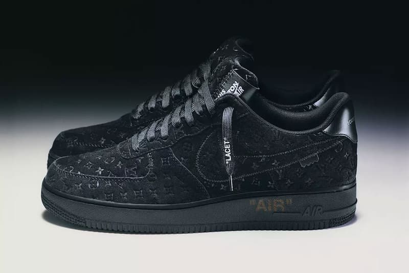 Louis Vuitton Opens an Exhibit for Virgil Abloh's Nike Air Force 1 Collaboration nike af1 new york city nyc