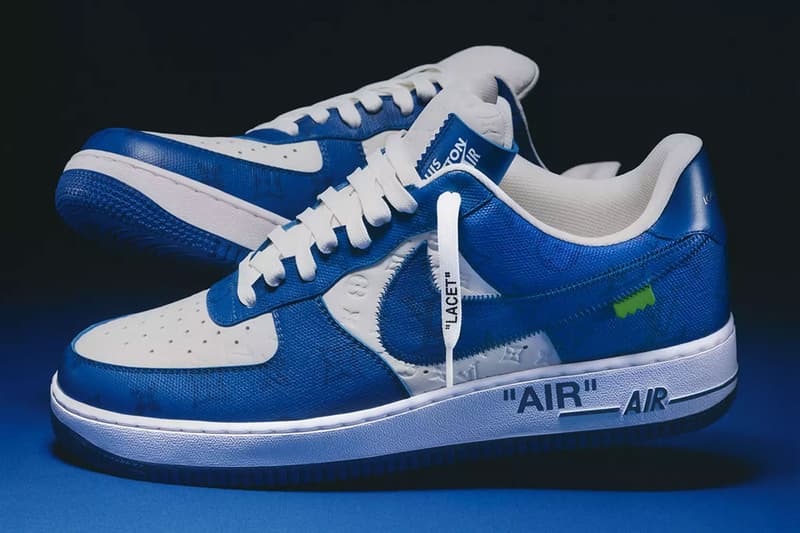 Louis Vuitton Opens an Exhibit for Virgil Abloh's Nike Air Force 1 Collaboration nike af1 new york city nyc