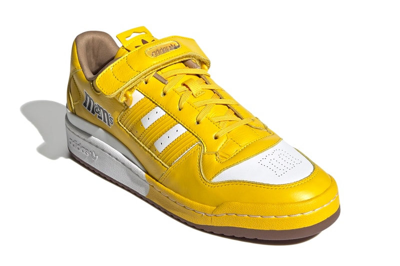 M&M's adidas Originals Forum Low 84 Three New Colorways cloud white yellow green black white chocolate dark brown cardboard gy6313 gy6314 gy6315 release info date price
