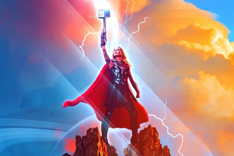 marvel studios cinematic universe mighty thor love and thunder jane foster chris hemsworth natalie portman taika waititi promotional artwork 