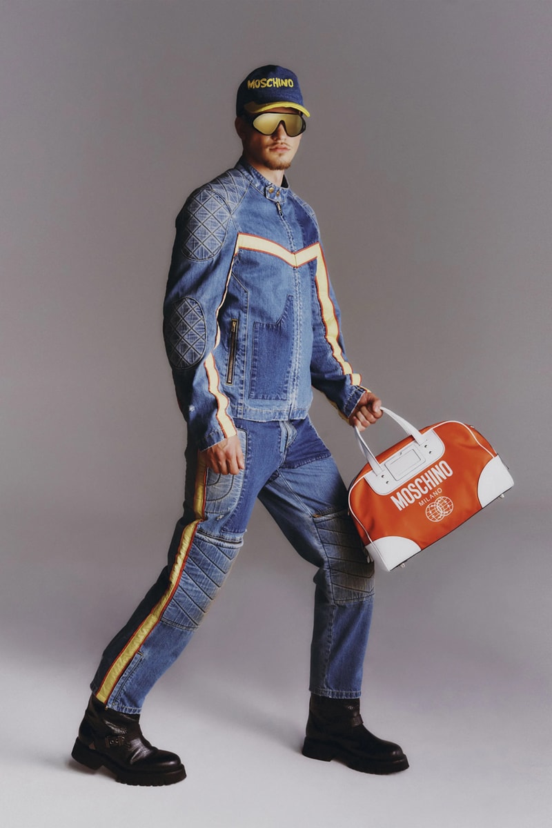 Moschino Mens Resort 2023 Collection Evokes a Kaleidoscopic Trip Down Memory Lane with 1970s Inspo
