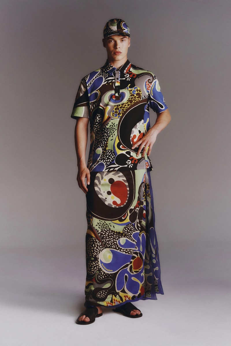 Moschino Mens Resort 2023 Collection Evokes a Kaleidoscopic Trip Down Memory Lane with 1970s Inspo