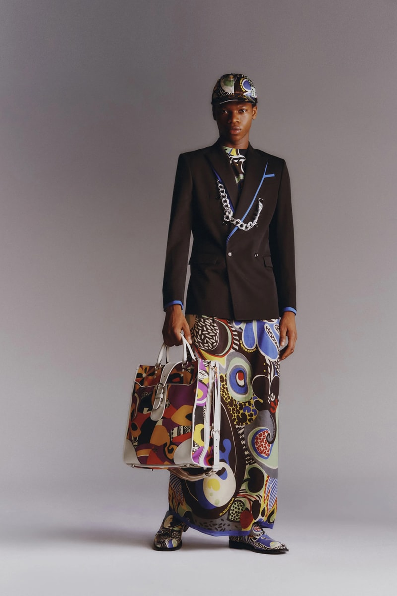 Moschino Mens Resort 2023 Collection Evokes a Kaleidoscopic Trip Down Memory Lane with 1970s Inspo