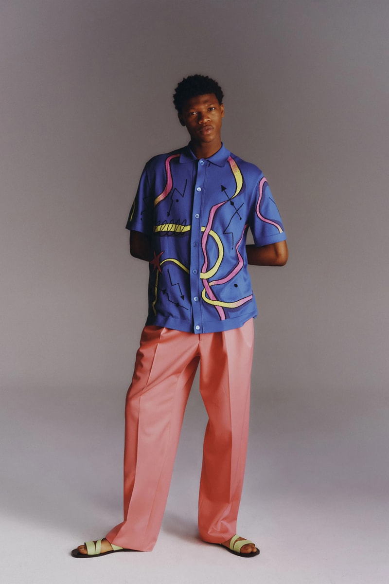 Moschino Mens Resort 2023 Collection Evokes a Kaleidoscopic Trip Down Memory Lane with 1970s Inspo