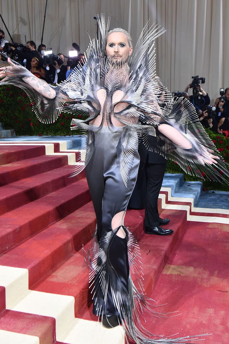 Here Are the Most Talked About Outfits at Met xGala 2022 kim kardashian jared leto future lizzo kid cudi gigi hadid bella hadid russel westbrook billie eilish anderson paak kendall jenner kylie jenner iris van herpen gucci thom browne versace cardi b ralph lauren swizz beat alicia keys GUNNA crypto ledger