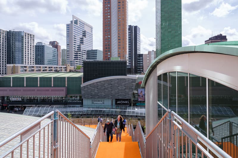 MVRDV Installs Orange Rooftop Walkway in Rotterdam 