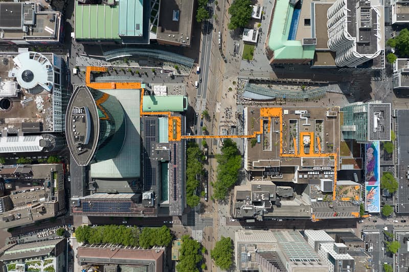 MVRDV Installs Orange Rooftop Walkway in Rotterdam 